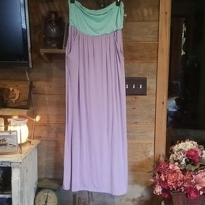 Euc long strapless dress pixi & ivy boutique dress